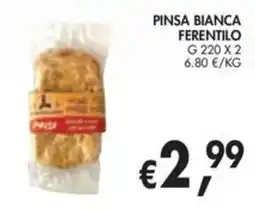 èccoMI Pinsa bianca Ferentilo offerta
