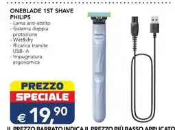 Esselunga ONEBLADE 1ST SHAVE PHILIPS offerta