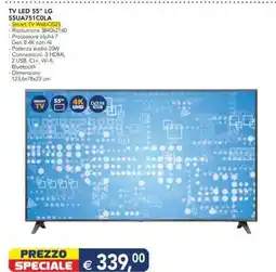 Esselunga TV LED 55'' LG 55UQ751C0LA offerta