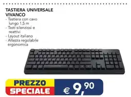 Esselunga TASTIERA UNIVERSALE VIVANCO offerta