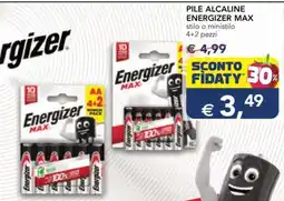 Esselunga PILE ALCALINE ENERGIZER MAX offerta
