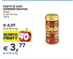 Esselunga Filetti di Alici Superior Delicius offerta