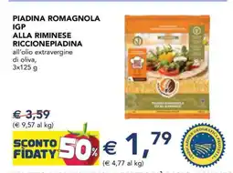 Esselunga PIADINA ROMAGNOLA IGP ALLA RIMINESE RICCIONEPiadina offerta