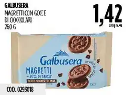 Carico Cash & Carry Galbusera magretti con gocce di cioccolato offerta