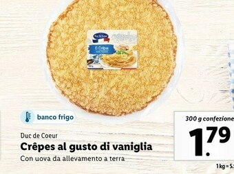 Crepes al gusto di vaniglia