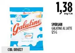 Carico Cash & Carry Sperlari Galatine al latte offerta