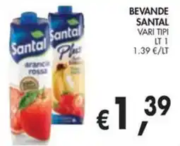 èccoMI Santal bevande vari tipi offerta