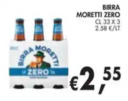 èccoMI Birra Moretti Zero offerta