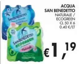 èccoMI Acqua San Benedetto Naturale / Ecogreen offerta