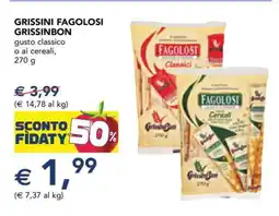 Esselunga GRISSINI FAGOLOSI GRISSINBON offerta