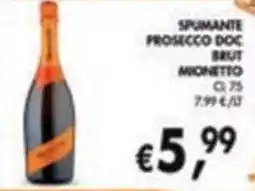 èccoMI Spumante Prosecco Doc Brut Mionetto offerta