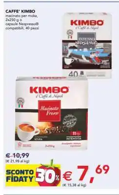 Esselunga CAFFÈ KIMBO offerta