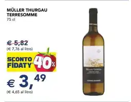 Esselunga Müller Thurgau Terresomme offerta