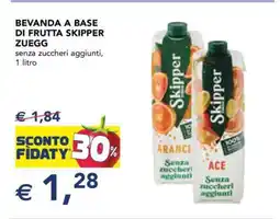 Esselunga BEVANDA A BASE DI FRUTTA SKIPPER ZUEGG offerta