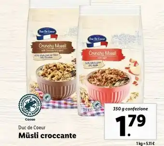 Lidl Musli croccante offerta