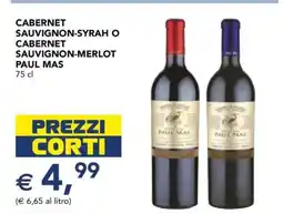 Esselunga Cabernet Sauvignon-Syrah o Cabernet Sauvignon-Merlot Paul Mas offerta