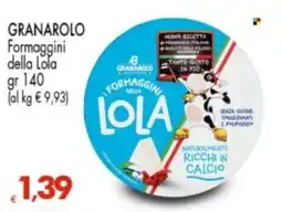 Despar Formaggini della Lola Granarolo offerta