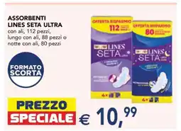 Esselunga Assorbenti Lines Seta Ultra offerta