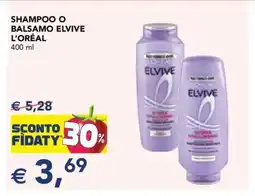 Esselunga Shampoo o Balsamo Elvive L'Oréal offerta