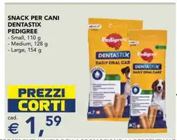 Esselunga Snack per cani Dentastix Pedigree offerta
