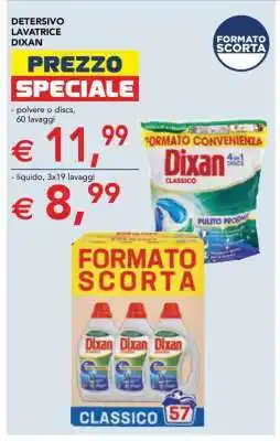Esselunga Dixan Detersivo Lavatrice - polvere o discs offerta