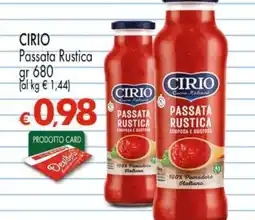 Eurospar CIRIO PASSATA RUSTICA offerta