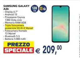 Esselunga Samsung Galaxy A26 offerta