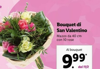 Lidl Bouquet di san valentino offerta
