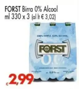 Despar Forst birra 0% alcool offerta