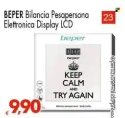 Despar Bilancia pesapersona elettronica display lcd beper offerta