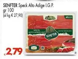 Eurospar SENFTER Speck Alto Adige I.G.P offerta