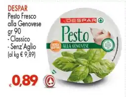 Eurospar DESPAR Pesto Fresco alla Genovese offerta