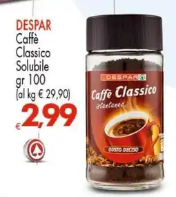 Eurospar DESPAR Caffè Classico Solubile offerta
