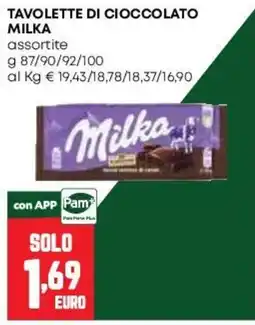 Pam Tavolette di cioccolato Milka assortite offerta