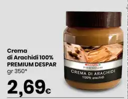 Eurospar Crema di Arachidi 100% PREMIUM DESPAR offerta