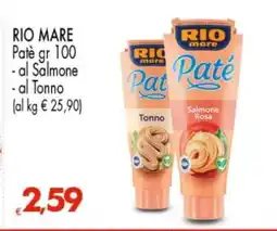 Eurospar RIO MARE Patè gr 100 offerta