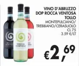 èccoMI Vino d'Abruzzo Dop Rocca Ventosa offerta