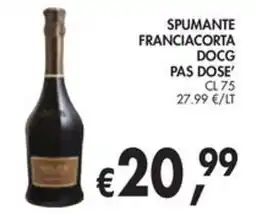 èccoMI Spumante Franciacorta DOCG Pas Dose' offerta