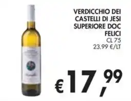 èccoMI Verdicchio dei Castelli di Jesi Superiore DOC Felici offerta