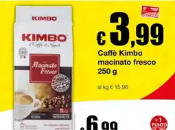 Sì con te Market Caffè Kimbo macinato fresco offerta