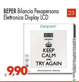 Eurospar BEPER Bilancia Pesapersona Elettronica Display LCD offerta