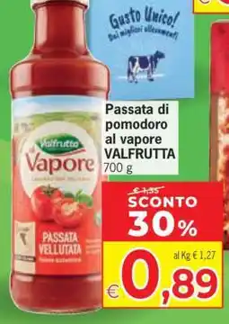 Eurospar Passata di pomodoro Al vapore Valfrutta offerta