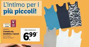 Lidl Pepperts canotta da bambino offerta