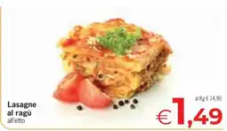 Eurospar LASAGNE AL RAGÙ offerta