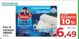 Eurospar FIORI DI MERLUZZO FINDUS offerta
