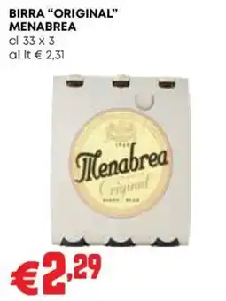 Pam Birra Original Menabrea offerta