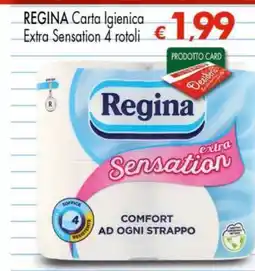 Eurospar REGINA Carta Igienica Extra Sensation 4 rotoli offerta