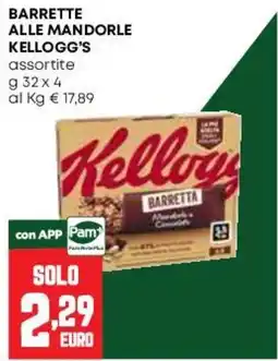 Pam Barrette alle mandorle Kellogg's offerta