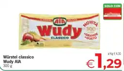 Eurospar WÜRSTEL CLASSICO WUDY AIA offerta