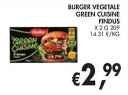 èccoMI Burger vegetale Green Cuisine offerta
